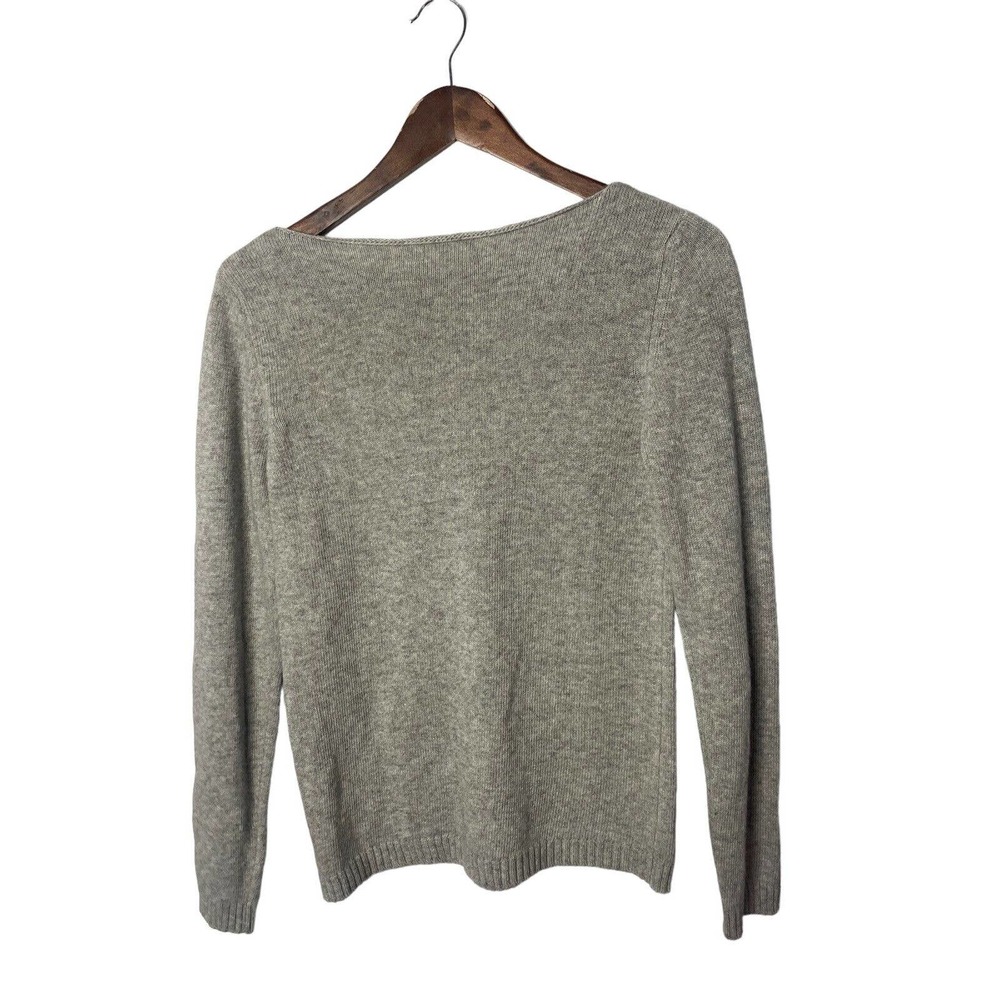 Benedetta B Women's Pullover Sweater S Merino Wool Cashmere Gray Grey Round Neck - Picture 3 of 3